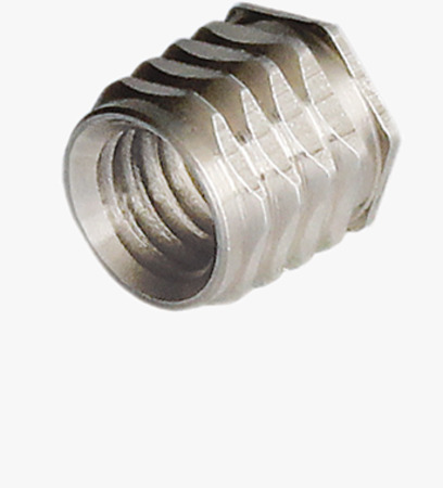 BN 28202 PEM® SI® NFPC™ Press-in threaded inserts without head, hexagonal shape, for thermoplastics