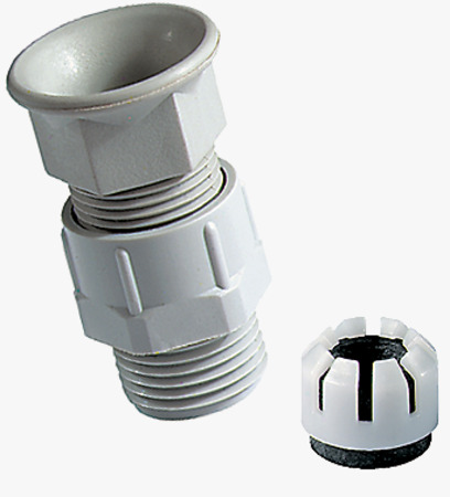 BN 22084 JACOB® KRALLEN Cable glands with metric thread and clamping cage for anchorage with bending protection