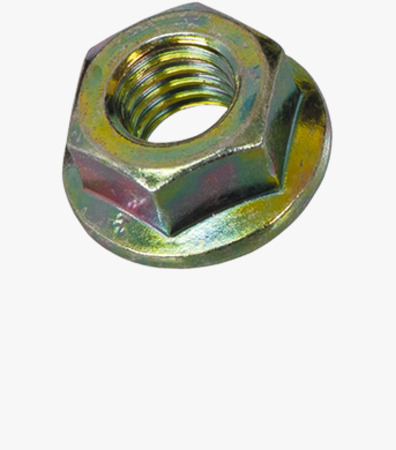 BN 80014 Hex nuts with flange and serrations