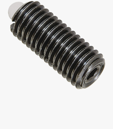 BN 13369 HALDER EH 22060. Spring plungers with bolt and hex socket set screw bonded