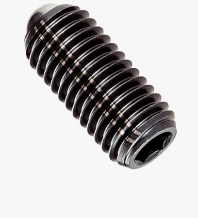 BN 20200 HALDER EH 22030. Spring plungers with ball and hex socket ball steel hardened,

<BR>increased spring pressure