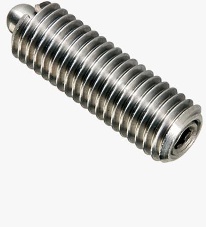 BN 55516 HALDER EH 22060. Spring plungers with bolt and hex socket set screw bonded and seal