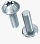 BN 219 ecosyn® grip SF Hexalobular (6 Lobe) socket pan head screws with serrated flange, fully threaded