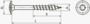 BN 20537 SPAX® Wkręty do płyt wiórowych z łbem talerzowym długości i gniazdem sześciokarbowym T-STAR plus z końcówką 4CUT