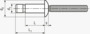 BN 84009 Huck® Magna-Lok® MGLP-U Blindnitter med stor trækstyrke fladrundhoved