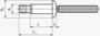 BN 84012 Huck® Magna-Bulb® MBP-R Blindnitter med stor trækstyrke fladrundhoved