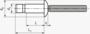 BN 84000 Huck® Magna-Lok® MGLP-R Nity zrywalne o dużej wytrzymałości z łbem płaskim