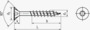 BN 20984 SPAX® Viti a testa svasata piana per pannelli di masonite, raccolti in Coil-System parzialmente filettate, con cava esalobata T-STAR plus con punta 4CUT