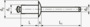 BN 21403 FASTEKS® FBR FSD…STST Blindnitter Standard rundhovede
