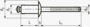 BN 21406 FASTEKS® FBR FSD…SSA2 Blindnitter Standard rundhoved