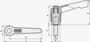BN 2965 FASTEKS® FAL Verstellbare Klemmhebel mit Gewindebolzen und Druckknopf aus Kunststoff, schlankes Design