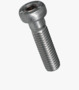 BN 1350 Cylinderhoved skruer med indvendig sekskanthul, lavt hoved og nøgleføring, med fuldt / delgevind