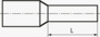 BN 22554 Boîtes rondes d'assortiment d'embouts embouts individuels isolés <B>Standard 1D</B>