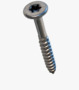 BN 33022 Hexalobular (6 Lobe) socket  flat head countersunk screws double neck chipboard screws, partially threaded