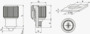 BN 20703 PEM® PF11 Tornillos cautivos insertables para paneles con huella en cruz Phillips, para metales