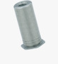 BN 20619 PEM® TSO Douilles filetées à sertir ouvertes, avec extrémité non filetée, pour matériaux métalliques
