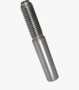 BN 863 Taper pins with thread constant threaded stem length, unhardened, ground