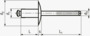 BN 21408 FASTEKS® FBR FSL…SSA2 Blindnitter Standard fladrundhoved