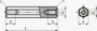 BN 7372 Distanziatori esagonali con due fori filettati