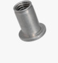 BN 4574 TUBTARA® UPO (UT/ALF) Blind rivet nuts flat head, round shank, open end