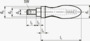 BN 13383 Impugnature bombate girevoli con perno filettato con cava esagonale