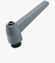 BN 14188 ELESA® MR.A Adjustable handles with black-oxide steel boss