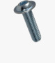 BN 20367 Hexalobular (6 Lobe) socket button head screws with collar fully threaded