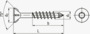 BN 20353 SPAX®-M 平頭內梅花塑板割尾螺絲, 用於 MDF 板材 半牙, T-STAR plus梅花穴和頭下帶有切削肋 頭下有切削功能 CUT