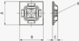 BN 20494 Panduit® 4孔背膠固定座 適用於束線帶