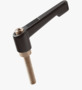 BN 2967 FASTEKS® FAL Adjustable handles with threaded stud, reinforced version, slim design