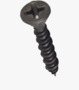 BN 20596 Phillips flat head countersunk drywall screws with high-low thread and cutting ribs under the head