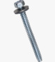 BN 70 Building screws with flat end partially / fully threaded, with sealing washer