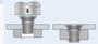 BN 20523 PEM® FH Pernos roscados de montaje a presión o clinchables para metales