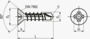BN 1879 ecosyn® drill Viti autoperforanti a testa svasata piana con impronta a croce Phillips forma H