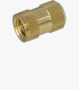 BN 1045 Závitové vložky pro vložení tvar S rýhované s osazením, s průchozím závitem, pro termoplasty a termosety