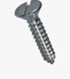 BN 693 Slotted flat countersunk head tapping screws with cone end type C