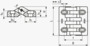 BN 13561 ELESA® CFA-SL-H Bisagras con orificios longitudinales para orientación horizontal