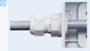 BN 22262 JACOB® PERFECT Fix 電纜固定頭 無牙，用於小直徑電纜的減徑橡膠密封件，快速安裝