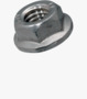 BN 33010 Hex nuts with flange and serrations