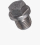 BN 667 Hex head screw plugs with shoulder, pipe thread, without nylon seal