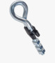 BN 54217 Safety hook screws for swings with 3 hex nuts and a plastic locking element