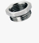 BN 22039 JACOB® Reducciones hexagonales para roscas métricas en rosca métrica, con o-ring