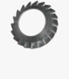BN 786 Serrated lock washers type V, for countersunk head screws