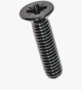 BN 30505 Pozi flat countersunk head machine screws form Z