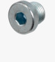 BN 20435 Hex socket screw plugs metric fine thread with sealing ring