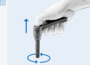 BN 2967 FASTEKS® FAL Adjustable handles with threaded stud, reinforced version, slim design