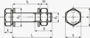 BN 2076 PEINER HV-boltesæt med sekskantskrue, møtrik og skive, formonteret