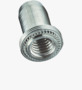 BN 20641 PEM® B Tuercas de montaje a presión, o clinchables cerrados, para metales