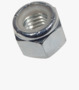 BN 165 Prevailing torque type hex lock nuts with polyamide insert, with UNC thread