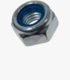 BN 41161 Prevailing torque type hex lock nuts thin type, with polyamide insert